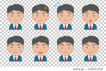 Salaryman with various expressions 116581582