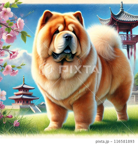 威厳のあるチャウチャウ 116581893