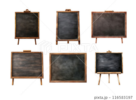 Blackboard, back to school Illustration. Watercolor Style 116583197