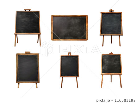 Cute watercolor painting style illustration of Blackboard, isolated on white background 116583198