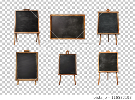 Cute watercolor painting style illustration of Blackboard, isolated on white background 116583198