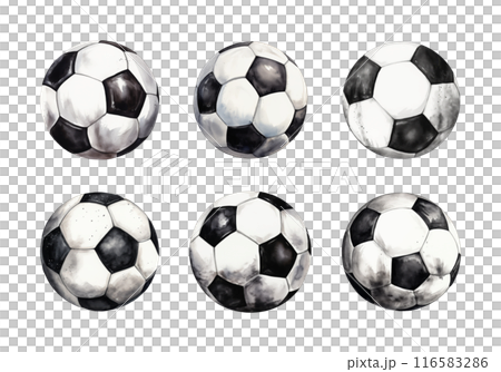 Cute watercolor painting style illustration of Soccer Ball, isolated on white background Cute watercolor painting style illustration of Soccer Ball, isolated on white background 116583286