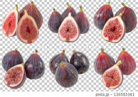 Realistic photo illustration of Fig, isolated on transparent background 116583361