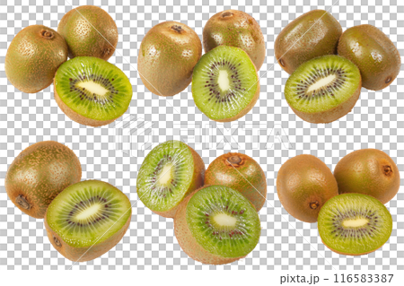 Kiwi, fruit realistic Illustration. Realistic PNG file. Mockup template for artwork graphic design 116583387