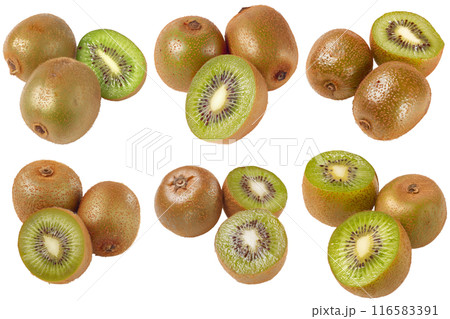 Kiwi, fruit realistic Illustration. Realistic PNG file. Mockup template for artwork graphic design 116583391