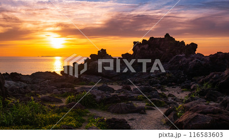 十六羅漢岩・夕景 116583603