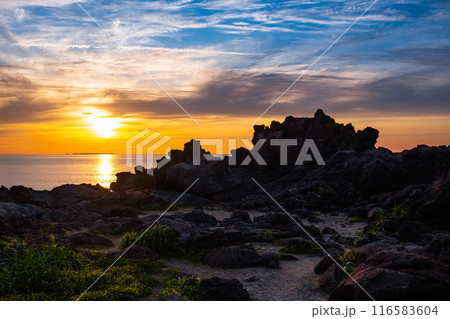 十六羅漢岩・夕景 116583604
