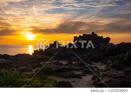 十六羅漢岩・夕景 116583605