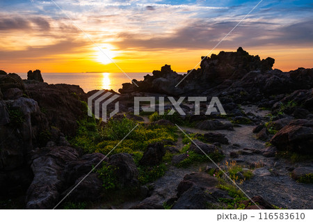 十六羅漢岩・夕景 116583610