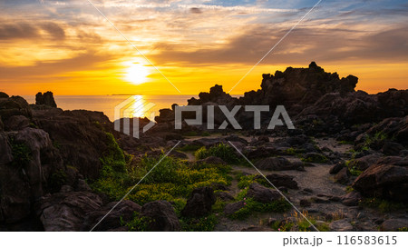 十六羅漢岩・夕景 116583615