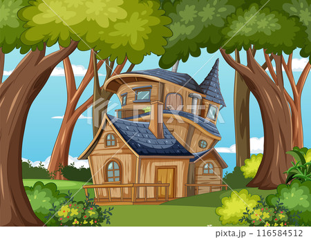 Whimsical Treehouse in Enchanted Forest 116584512