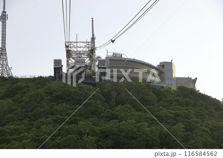 Mt. Hakodate ropeway, on Hakodate mountain in Hokkaido Japan Mt. Hakodate ropeway, on Hakodate mountain in Hokkaido Japan 116584562