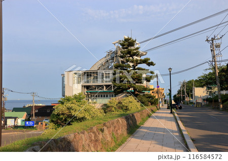 Mt. Hakodate ropeway, on Hakodate mountain in Hokkaido Japan 116584572
