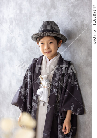 5歳の和服の男の子 116585147