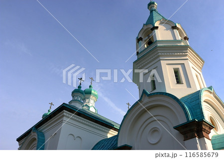 Hakodate Russian Orthodox Church Holy Resurrection Cathedral in Hakodate City in Hokkaido in northern Japan Hakodate Russian Orthodox Church Holy Resurrection Cathedral in Hakodate City in Hokkaido in northern Japan 116585679