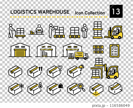 物流倉庫,行李圖標 物流倉庫,行李圖標 116586049