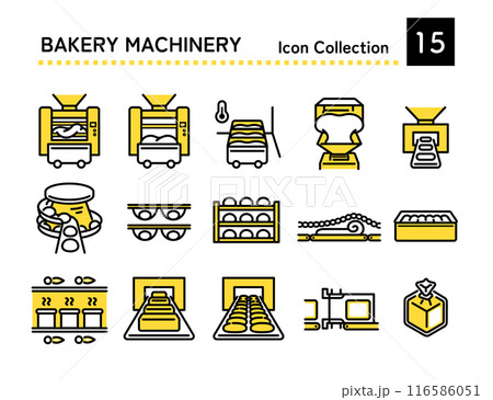 パンの製造過程　アイコン 116586051