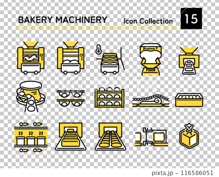 パンの製造過程　アイコン 116586051