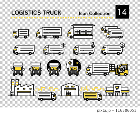 卡車司機圖標 卡車司機圖標 116586053
