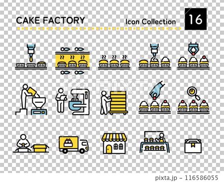 Cake factory icon 116586055