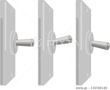 トグルスイッチのイラストセット 116586180