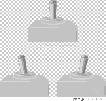 Toggle switch illustration set 116586182