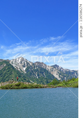 八方池と白馬三山 116586274