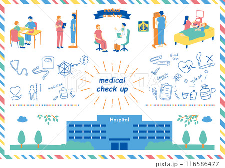 健康診断を受ける人達 116586477
