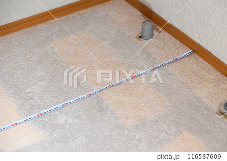 中古住宅の水回りの床（洗面所・脱衣所） 116587609