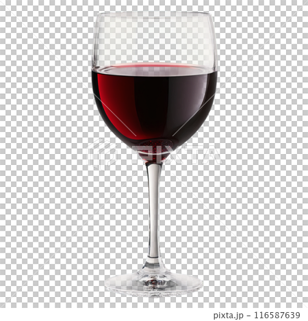 Goblet ornate and regal holding a deep ruby red wine that catches the light and 116587639