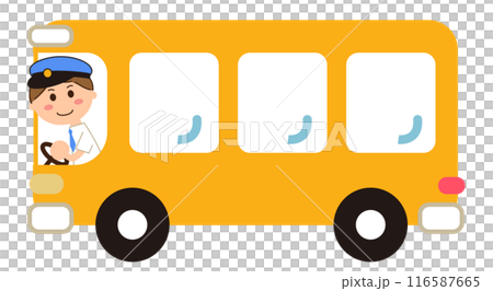 黃色巴士和司機 116587665