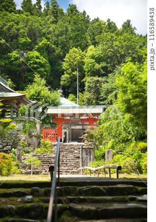 阿彌陀寺(熊野大鳥居門・鐘楼・参道)　【和歌山県那智勝浦町】 116589438