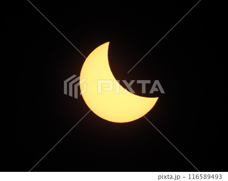 2024年4月8日　メキシコ皆既日食　部分食 116589493