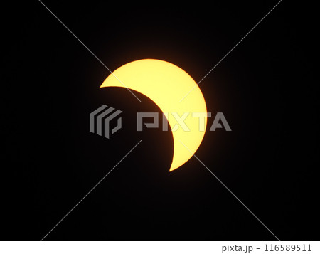 2024年4月8日　メキシコ皆既日食　部分食 116589511
