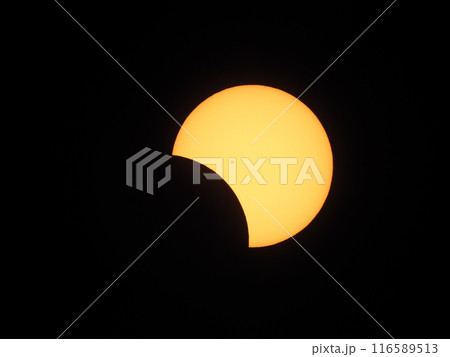 2024年4月8日　メキシコ皆既日食　部分食 116589513