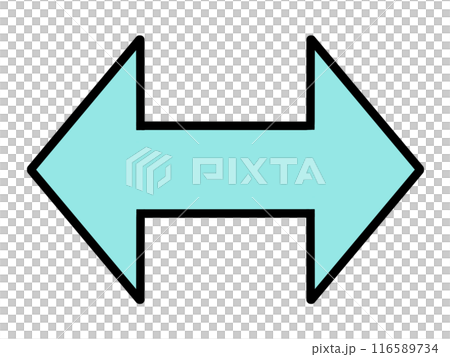 Light blue arrows pointing both ways (with lines) 116589734