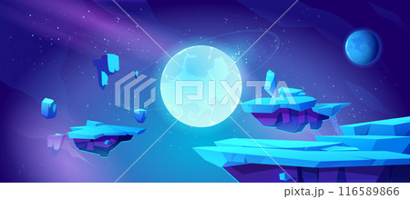 Outer space game background Outer space game background 116589866
