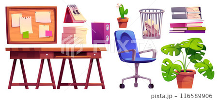 Freelance or remote work interior for flat vector Freelance or remote work interior for flat vector 116589906