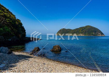 加唐島のオビヤ浦の風景 加唐島のオビヤ浦の風景 116589934