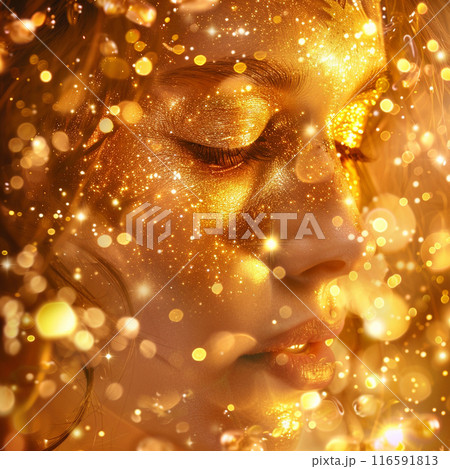 Golden light constellation goddess esoterics 116591813