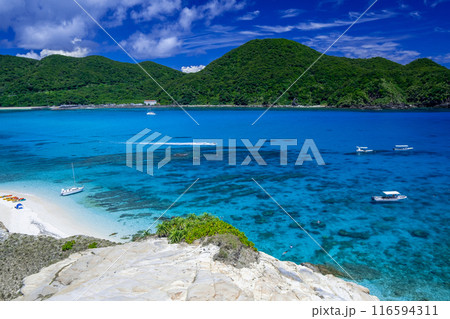 渡嘉敷島の無人島（ハナリ島） 116594311