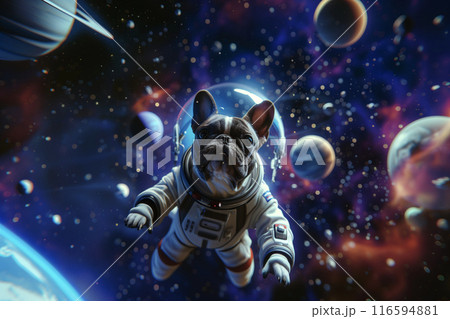 宇宙服をきたフレンチブルドッグ 116594881