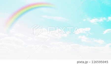 空と雲と虹の景色 116595045
