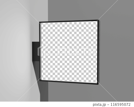 袖看板のモックアップ 116595072