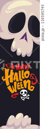 Grim reaper cartoon character  isolated on a white background. Cute death character in black hood. Skull face avatar 116595745