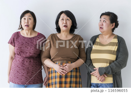 中年太りの女性三人 116596055