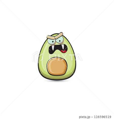 funny cartoon cute tiny avocado character isolated on grey background. My name is avocado vector concept. vector healthy summer funky avocado fruit character funny cartoon cute tiny avocado character isolated on grey background. My name is avocado vector concept. vector healthy summer funky avocado fruit character 116596519