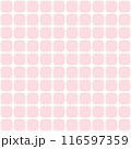 Pink rounded square seamless pattern 116597359