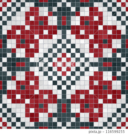Mosaic tiles vector background 125 116599255