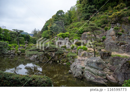 岡山県笠岡市　国登録記念物　清水氏庭園 116599773